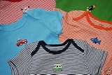 Carter's 5 Pack Boys Stripe/Solid Wiggle In Bodysuit Onesies (6 Month)