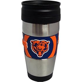 Chicago Bears 16 Ounce Stainless Steel Travel Tumbler