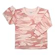 Baby Pink Camo Long Sleeve T-shirt - Available In Several Sizes