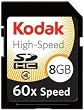 Kodak High-Speed SDHC 8 GB Class 4 Flash Memory Card KSD8GBHSBNA060