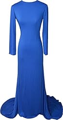 Long Sleeves Mermaid Satin/Knit Cocktail Backless Evening Dress/Homecoming Dress/Prom Dress/Party Dress/Wedding Dress 