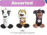 PLUSH GIGGLE TOY 3 ASST. 11