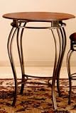 Montello Bistro Table (Old Steel Finish) (40.5H x 34D)