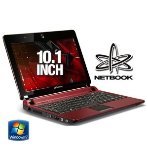 Gateway LT2030u 10.1-Inch Red Netbook - Over 7 Hours of Battery Life (Windows 7 Starter)