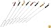 Rome Industries CS-2200 Rome's 8 Piece Marshmallow Roasting Fork Set, Chrome Plated with Multi Colored Handles