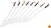 Rome's 8 Piece Marshmallow Roasting Fork Set, Chrome Plated with Multi Colored Handles