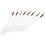 Rome Industries CS-2200 Rome's 8 Piece Marshmallow Roasting Fork Set, Chrome Plated with Multi Colored Handles