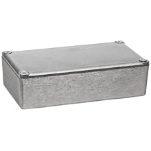 BUD Industries CU-124 Aluminum Econobox, 4-23/64" Length x 2-23/64" Width x 1-13/64" Height, Natural Finish