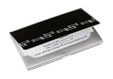 Produkt-Bild: Sigel VZ163 Visitenkarten-Etui pure:black, Crossing, Alu mit Epox-glossy Beschichtung, f&uuml;r bis zu 10 Karten (max. 91x56 mm), 1 ST