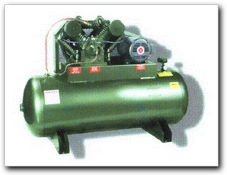 Amflo Air Compressor 10.0 HP Electric 120 gal. horizontal Commercial 3 phase