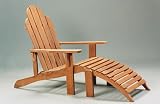 Anderson Teak AD-036 Adirondack With Ottoman (Natural)