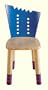 Haba Scribbelino Chair Blue Back