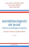 Mathématiques de base : Sciences économiques et gestion