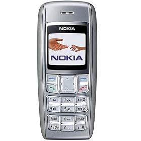 Nokia 1600 Silver - Xpress-on Covers - Colour Display - Speaking Alarm & Clock - Sim Free