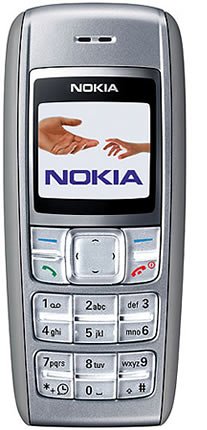 Nokia 1600 Silver - Xpress-on Covers - Colour Display - Speaking Alarm & Clock - Sim Free