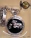 ABC Products - Westclox ~ Silver Finish ~ Classic Pocket Watch (Motorcycle)