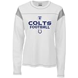 Reebok Indianapolis Colts Ladies White Gemini Too Long Sleeve T-shirt