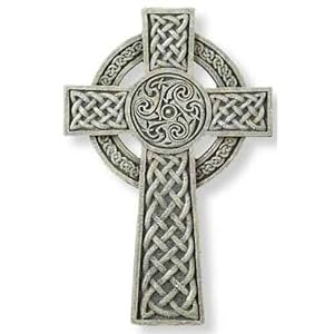 9.5" Joseph Studio Irish Detailed Celtic Wall Cross Decoration