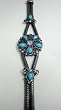 Blue Flower Design Tibetan Tribal Metal Bracelet