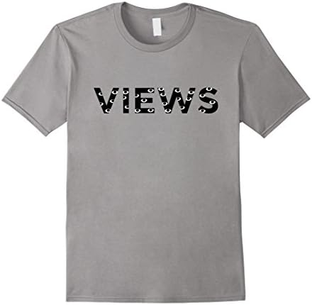 Men's Views t shirt Medium Slate