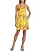 London Times Women's Knot Front Cotton Babydoll Dress,Yellow/Coral,8 image 2