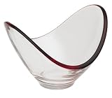 Rosenthal Free Spirit 4-Inch Glass Two-Arm Dish - Red/Violet