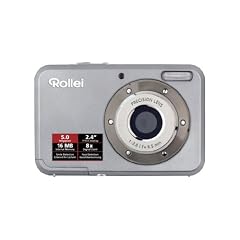 Rollei Compactline 52 Digitalkamera (5 Megapixel, 8-fach digital Zoom, 6,1 cm (2,4 Zoll ) Display) silber