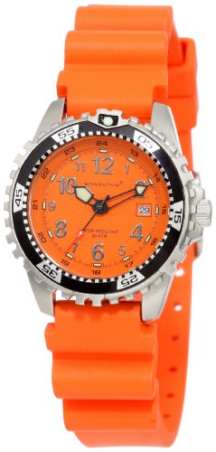 Momentum Women's 1M-DV01O1O M1 Orange Dial Orange Rubber Dive Watch