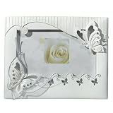 Polystone Butterfly Guest Book - White
