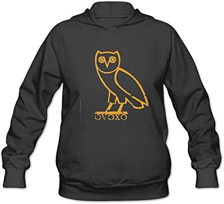 WSWET OVOXO Drake Logo Hooded Sweatshirts M Black For Women