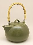 Forlife Bamboo Handle 4 Cups Teapot 32 Oz., Green Tea
