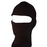 New One Hole Face Ski Mask - Black