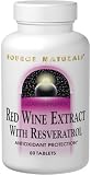 Red Wine Extract with Resveratrol 60 Tabs Source Naturals