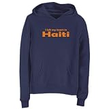 Sweatshirt Woman Navy Blue  I Left My Heart In Haiti  Country