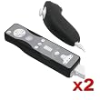 Black - Soft Silicone Skin Case for Nintendo Wii Remote Control / Controller & Nunchukblack (2 Pack)