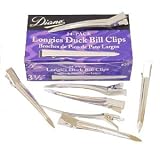 Diane Professional Longies Duck Bill Clips - 24 Clips Per Package