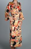 Natori Oriental Garden Charmeuse 48 Wrap Robe (MC4057)