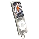 Original Krusell Encore Tasche (Silber Metallic) für Apple iPod Nano 4G / 4. Generation und original Trendline24 Umhängeband