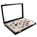 Coffret de rangement pour bagues, Gris