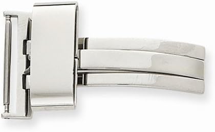 Top 10 Jewelry Gift 22mm Chrome Butterfly Style Deployment Buckle