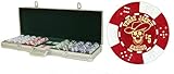 New Premium 500 Clay Composite 11.5 gram Vegas Jack Casino Poker Chips Set