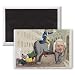 Carlo Khan Detron'd or Billy's Triumph,.. - 3x2 inch Fridge Magnet - large magnetic button - Magnet