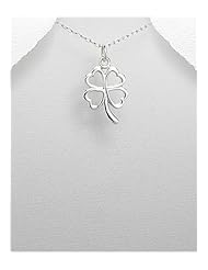 Clover Pendant Necklace In 92.5 Sterling Silver