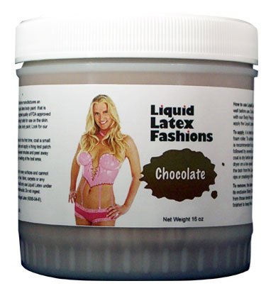 Liquid Latex Fashions Body Paint, Chocolate, 16-Ounce Jar Liquid Latex Fashions Body Paint, Chocolate, 16-Ounce Jar