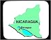 Decorated Mouse Pad with managua, vector, map