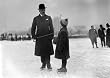 Skating Party, Washington, D.C., 1912 - 16" x 20" - Fine-Art Gicl??e Photographic Print of an Image from the Library of Congress Collection
