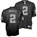 JaMarcus Russell Oakland Raiders #2 Authentic Reebok NFL Football Jersey (Black)