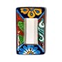 Talavera Light Switch Plate Cover - Single Rocker, Assorted Colors