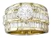 EGL Certified 3.00ct Diamond Engagement Ring 14kt Yellow Gold