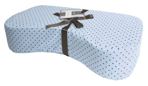 Kushies Nursing Pillow, Blue Polka Dots